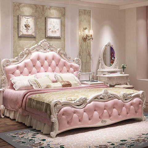 Royal Luxury Storage Pink Leather King Size Double Crushed Diamond Wedding Bed Frame Set King Size Double Bed Royal Luxury Storage Pink Bed Up Holstered Beds Buy China Wholesale Crushed Diamond