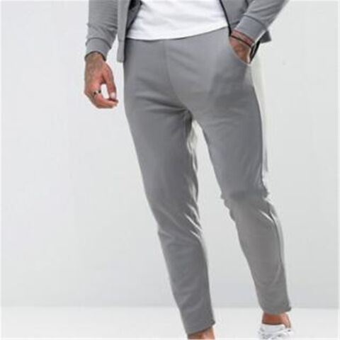 Solid Grey High Quality Skinny Polyester Polo Sweat Suits Couple
