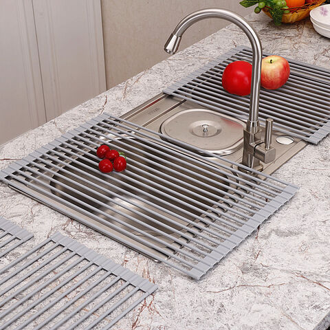 Buy Wholesale China 304 Stainless Steel Wall Mounted Kitchen Over The Sink  Bowl Plate Drain Dish Rack Cabinet Rack & 304 Stainless Steel at USD 10.51