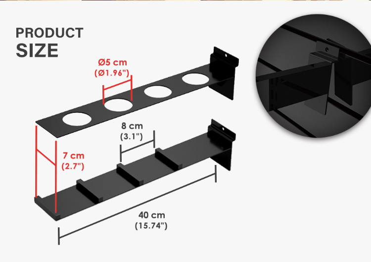 Cap Rack 16 Baseball Hats Visors Wall Door Hanger Holder Hook Storage