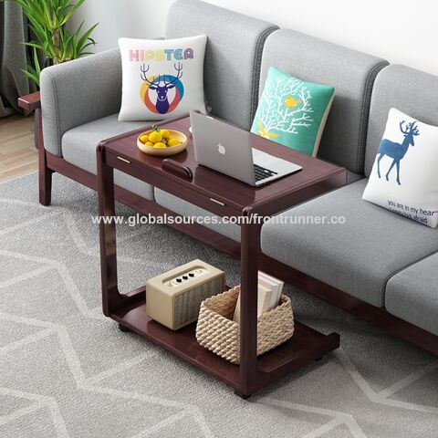Mesa Auxiliar Mesa para Ordenador portátil, sofá, mesa auxiliar, mesa de  centro para aperitivos, Beige FurnitureR Moderno