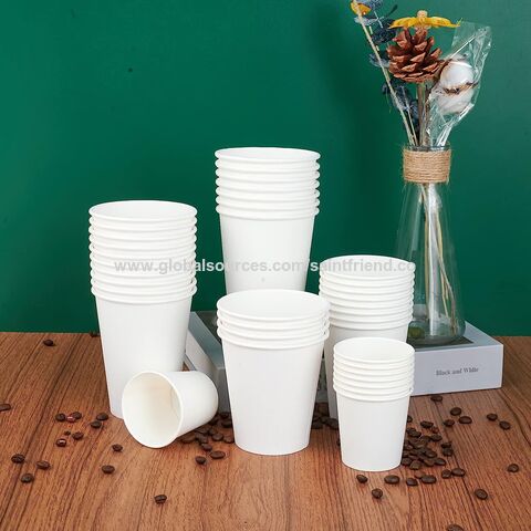 Wholesale Hot Disposable Single Double Wall Paper Coffee Cups Glass with  Lid and Sleeve - China Paper Cup and Disposable Coffee Cup price