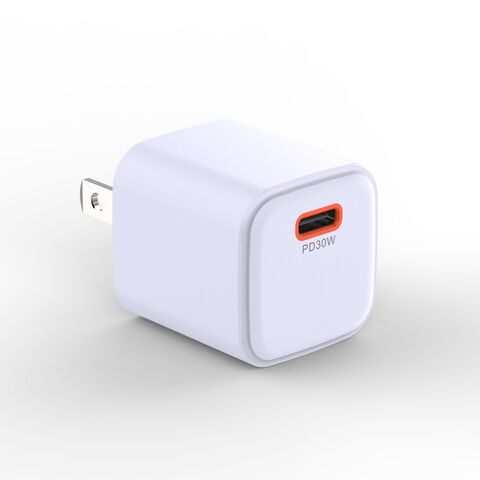 Cargador Rápido Blanco De 2 Piezas Para IPhone Adaptador De Corriente De 20  W Puerto USB Tipo C De Pared Enchufe Rápido Carga Rápida Con Cable De Dato