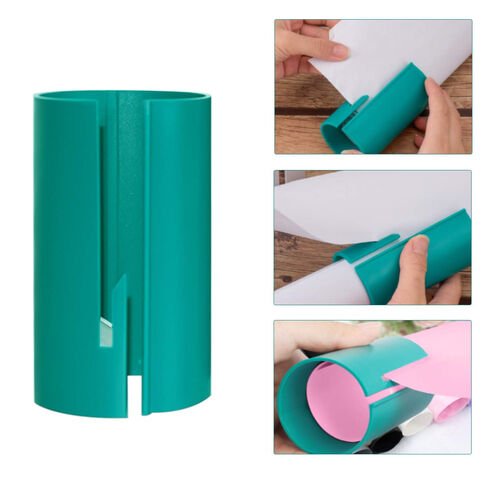 Cortador de papel de regalo deslizante con mango, cortador de rollo de  papel de regalo