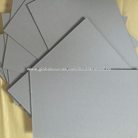 hard stiff uncoated gray paper board