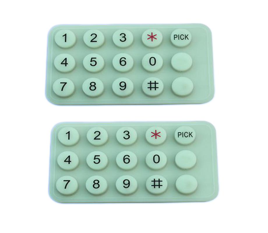 China Customized Custom Silicone Keypad Push Rubber Button