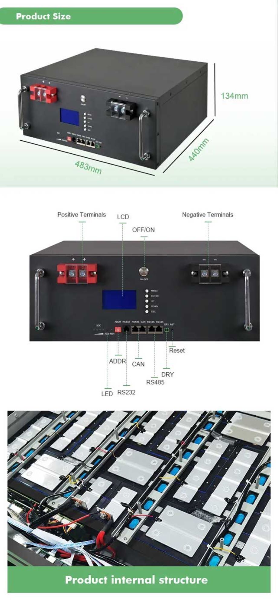 Buy Wholesale China Rack Mount 48v 200ah 10kwh 48v Lithium Batteries ...
