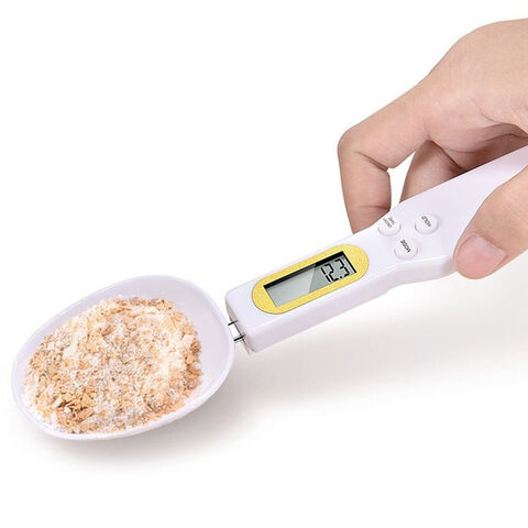 Colher Medidora Eletrônica de Cozinha para Alimentos, Balança Digital LCD para Cozinha