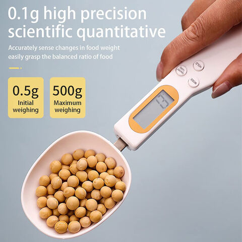 Colher Medidora Eletrônica de Cozinha para Alimentos, Balança Digital LCD para Cozinha