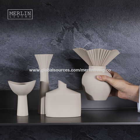 Minimalist House Decoration Luxury Vase Interior Accessories Bisque White  Ceramic Vase - China Vase and Ceramic Vase price