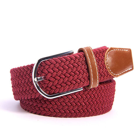 Plus size belt elastic wide red