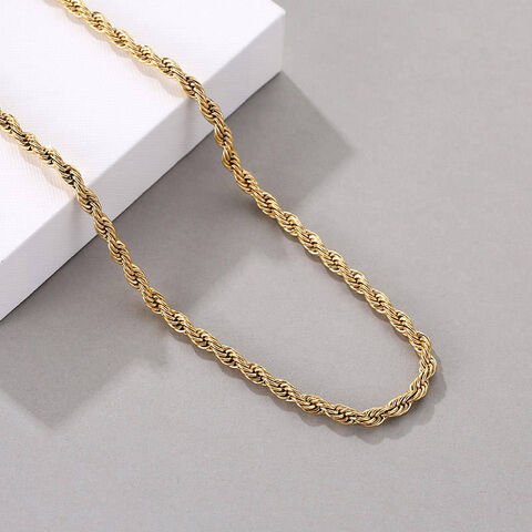 HOT Gold Rope Chain Costco Gold Chain Necklace Rope Chain
