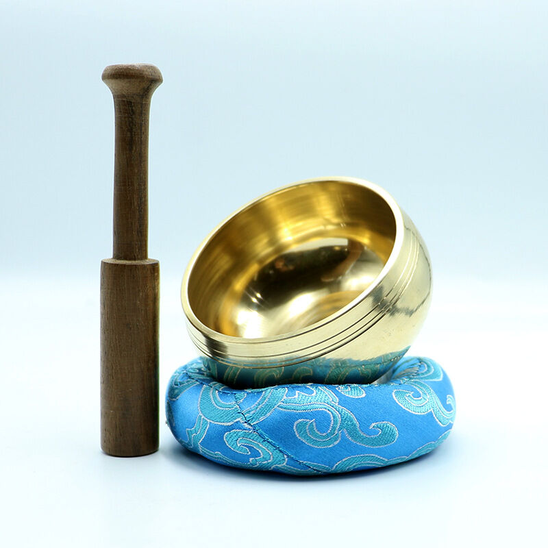 Buy Wholesale India Shiny Polished Himalayan Brass Singing Bowl Set