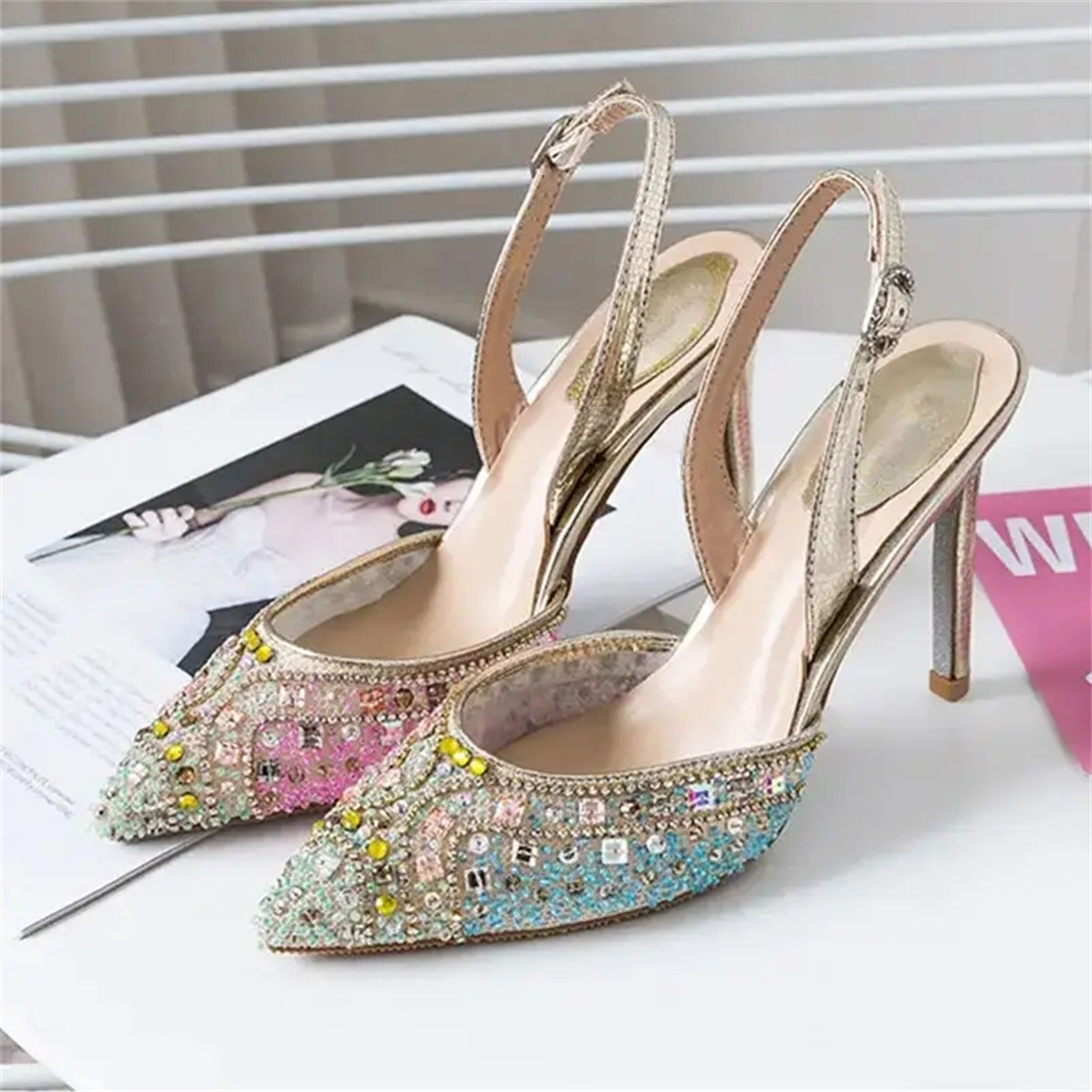 BEST BODY ゴールド ハイヒール 25 Liyke 2025 New Summer Fashion Hollow Out Strange High Heels