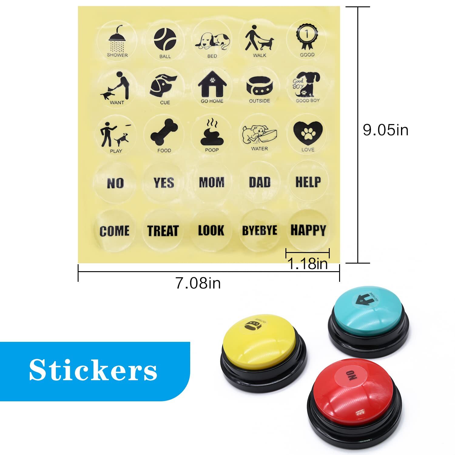 Buy Wholesale China Dog Buttons For Communication, Recording Button ...