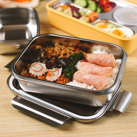 3 Layers Insulation Stainless Steel Lunch Box For Adults Kids Food Storage  Container Thermal Bento Boxs Fine China Dinner Sets