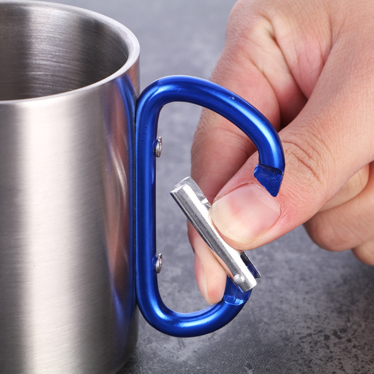 MiOYOOW Stainless Steel Carabiner Mug, 10Oz Double Walled - View #10