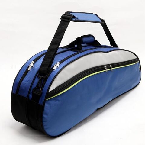 Sac de raquette pour 6 raquettes, confortable, à bandoulière unique, sacs de raquette de badminton imperméables et résistants à la poussière, sacs de raquette portables