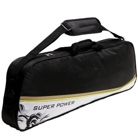 Sac de raquette pour 6 raquettes, confortable, à bandoulière unique, sacs de raquette de badminton imperméables et résistants à la poussière, sacs de raquette portables