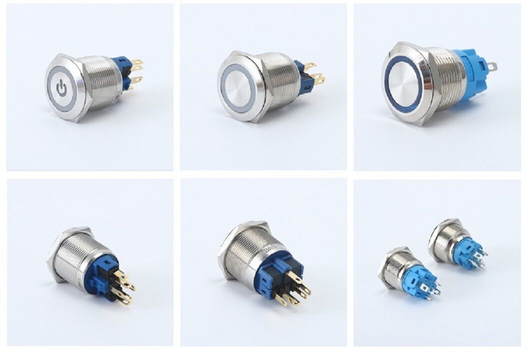 Buy Wholesale China 22mm Led Light Push Button Switch 12v Hazard Warning Light Switches Self