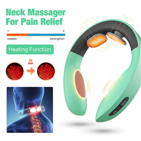 Intelligent Neck Massager Device With Heat & Pulsation Functions