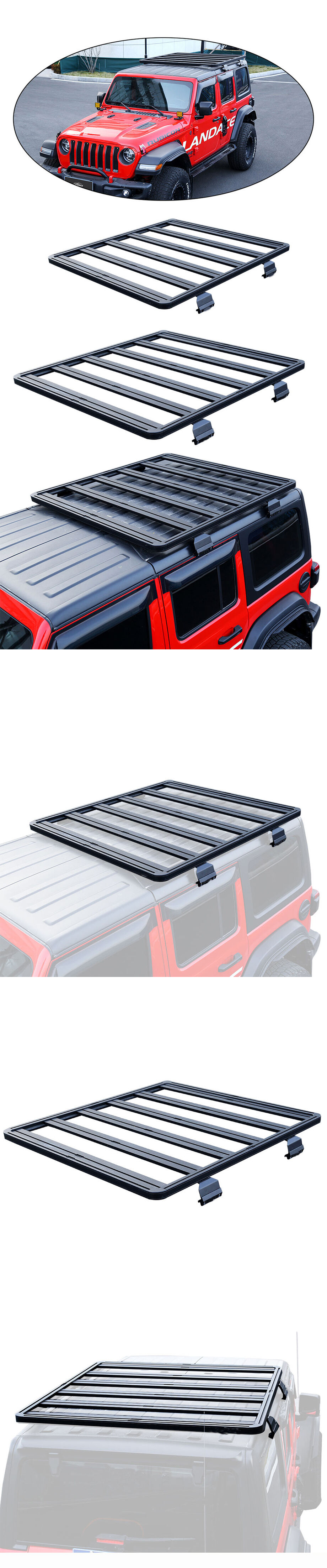 Achetez en gros Usine Directement Porte-bagages 4x4 En Alliage D'aluminium  Toit Rack Plate-forme Cargo Voiture Toit Rack Pour Jeep Chine et Porte- bagages à 290 USD