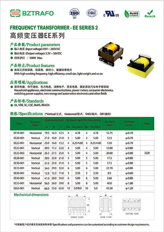 Buy Wholesale China 85v-400v Switch Power High Frequency Transformer ...