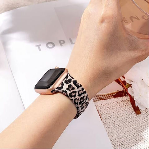 Fancy Bands Stretchable Leopard Print Apple Watch Band