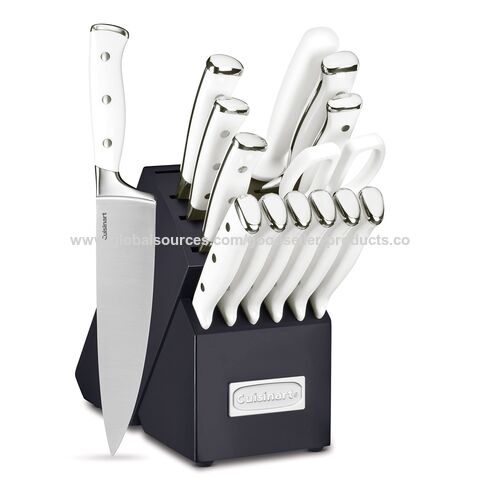 Knife Set, 8 Pcs Pink Kitchen Knife Set, Non Stick Coating Stainless Steel Knife  Set With Block, Thick And Sharp Anti-Rust Chef Knife Block Set, Knife Set  For Kitchen With Sharpener And