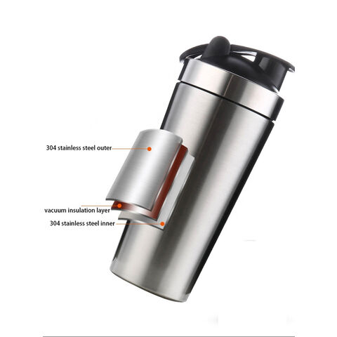Stainless Steel Shaker Bottle Protein Powder Shaker Fitness 500
