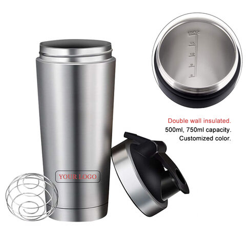 Custom Stainless Steel Vacuum Insulated Protein Powder Coffee