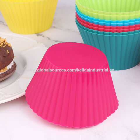 Muffin Cupcake 12pcs/Set Baking Molds Round Shaped Silicone Cake Mold  Cooking