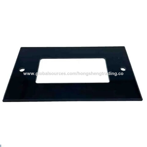 China 1mm Black Printed Cover Glass for TFT Display Screen factory and  suppliers