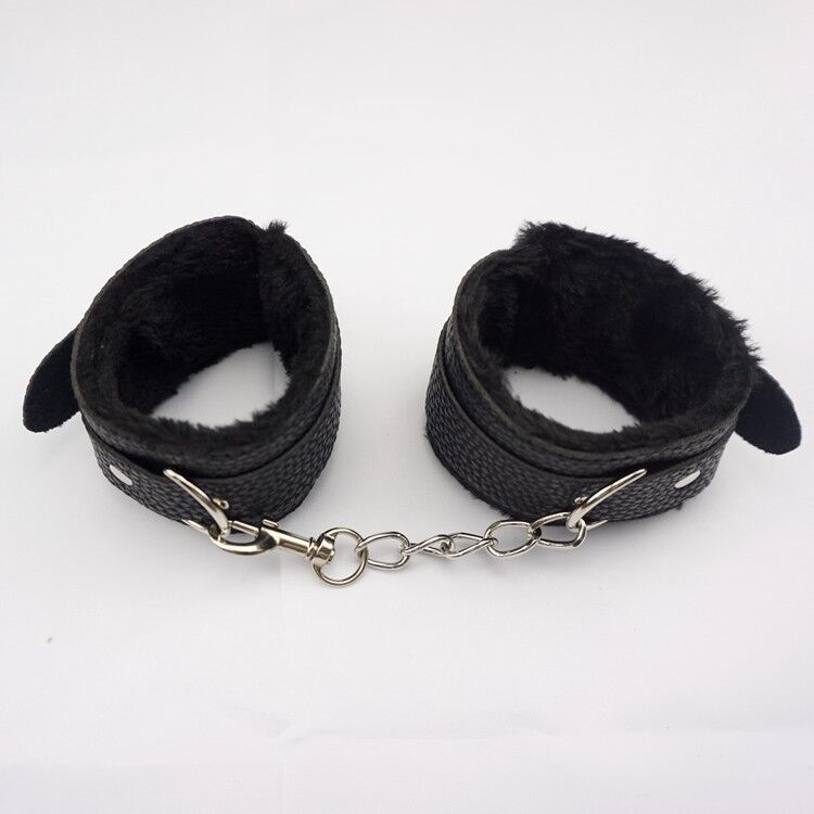 Buy Wholesale China Sm Plush Handcuffs Leather Binding Husband And Wife