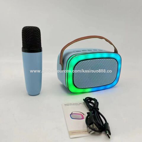 Achetez en gros Karaoke Avec Microphone Portable Haut-parleur Karaoké  Haut-parleur Avec Micro Pas Cher Bluetooth Haut-parleur Pour Cadeaux Double  Basse Chine et Haut-parleur Bluetooth à 4.66 USD