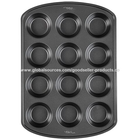 Twin Towers Trading 6 Cup Non-Stick Silicone Muffin Pan with Lid