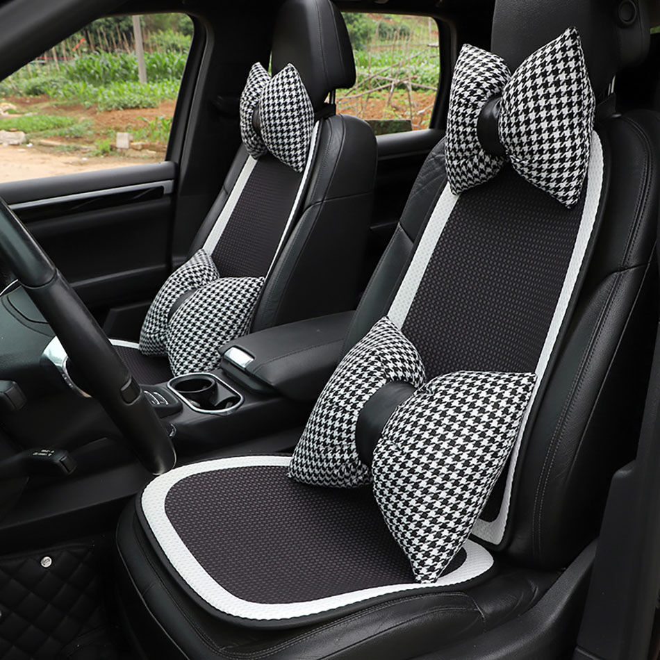 Buy Wholesale China Fashion Houndstooth Pattern Neck Cushion Car Seat