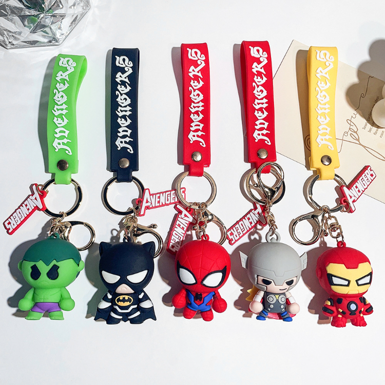 Cartoon 3d Spider Shield Key Chain Pendant Wholesale Car Key Bag ...