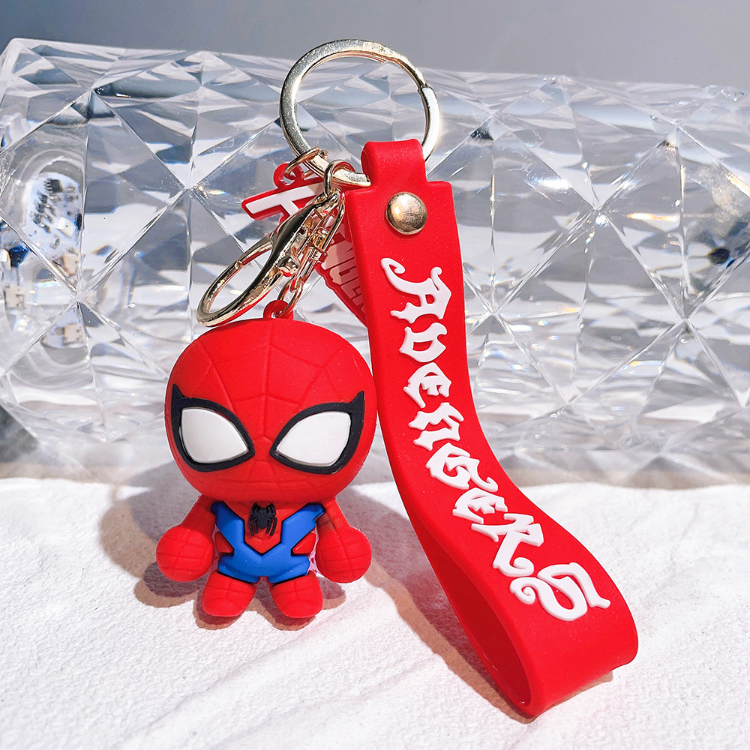 Cartoon 3d Spider Shield Key Chain Pendant Wholesale Car Key Bag ...