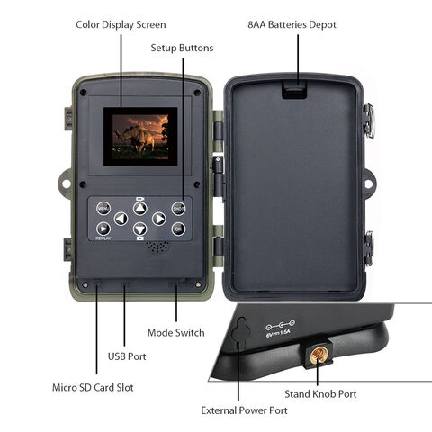 Caméra de Chasse HC-801LTE avec Batterie Lithium 5000mAh Batterie Lithium  photo MMS SMTP SMS :  , camera de chasse
