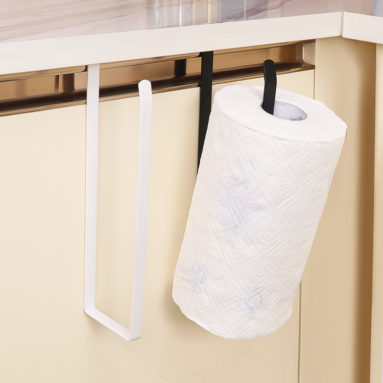 under Cabinet Over The Door Paper Towel Holder for Kitchen Bathroom, Make  full use of door or clapboard to save space.