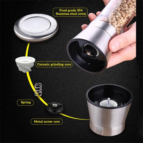 Buy Wholesale China Refillable Shaker Adjustable Salt Pepper Grinders Spice  Grinder & Pepper Shaker at USD 0.72