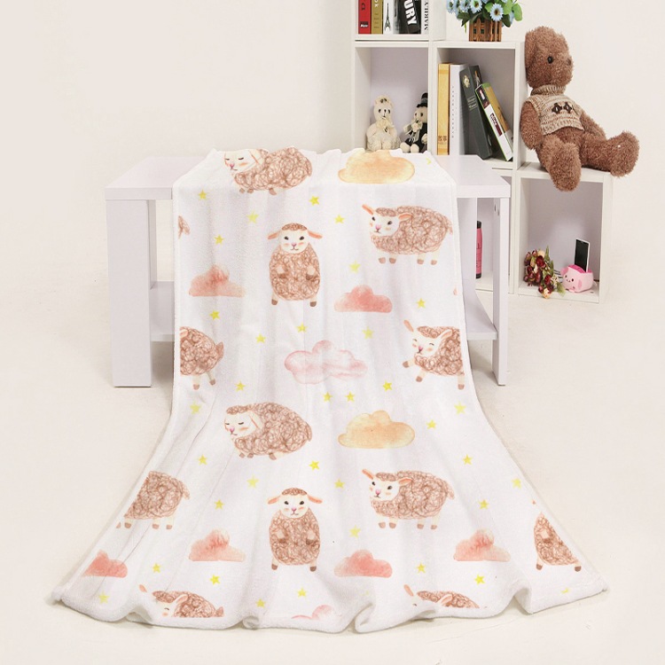 Buy Wholesale China Custom Plush Sherpa Fleece Personalized Printed