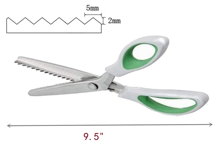 Chisel Pinking Shears Cloth Cutting Tailor Zigzag Scissors Fabrics