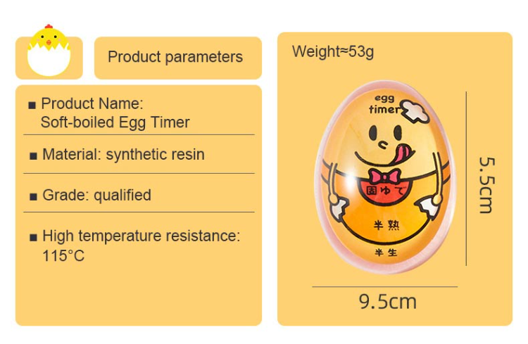 Egg Timers Pro for Cooking Countdown Timer,Soft Hard Boiled Egg Timer That  Changes Color When Done | No BPA,kitchen Digital Time