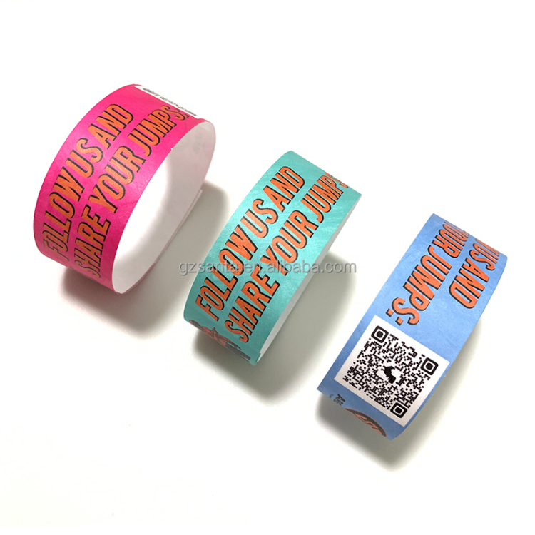 250*25mm Disposable Blank Tyvek Wristband Events Ticket Bands Hot Sale ...