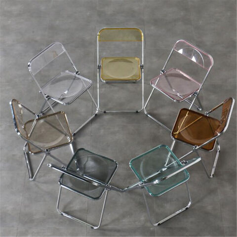 AoForce Chaises Pliantes en Acrylique Chaise Pliante Transparente