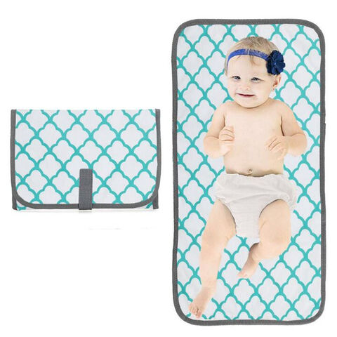 Tapis à Langer Bébé Portable Pliable Etanche pour Changer les Couches -  Vêtements de Bébé