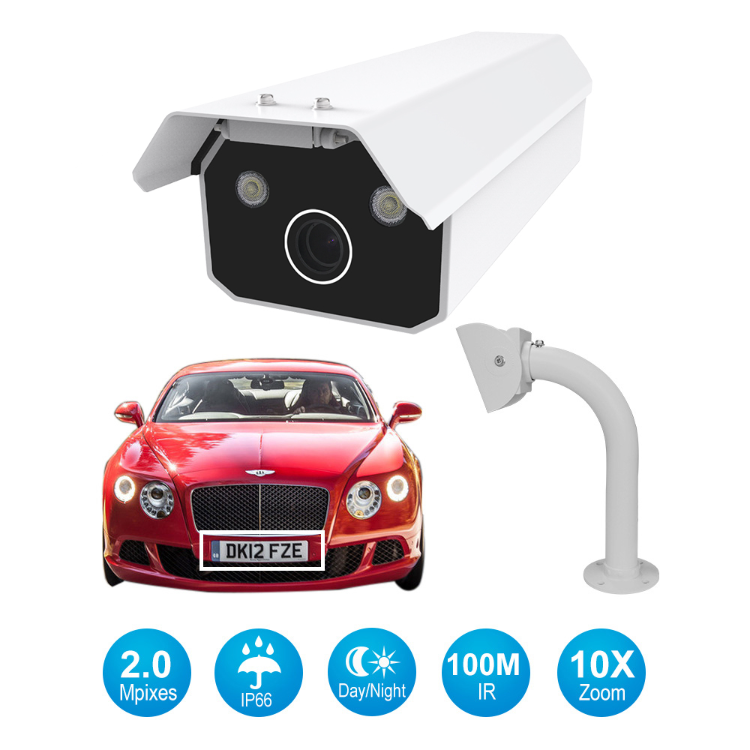 Anpr/alpr Camera Car Number Recognition With Traffic Barrier For Road ...