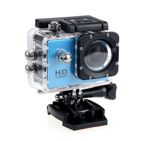 Caméra sport étanche 30m caméra action Full HD 1080p 12MP Bleu